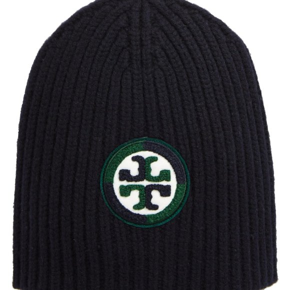 Tory Burch Accessories - New Tory Burch Logo Merino Beanie